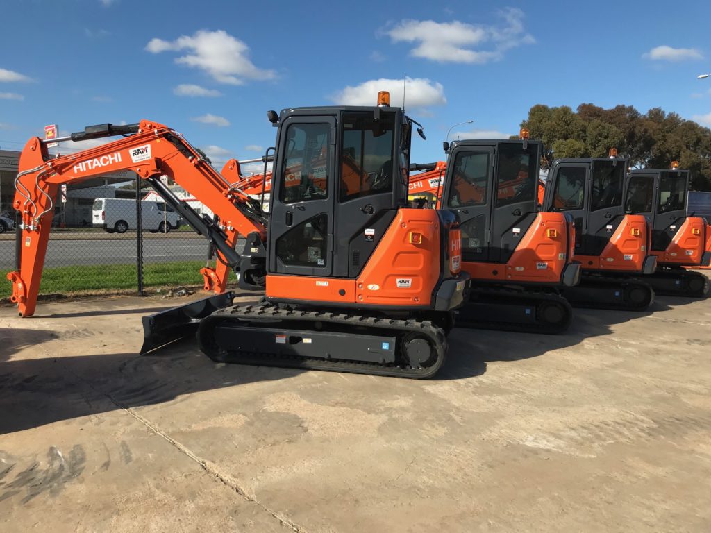 Hitachi excavators