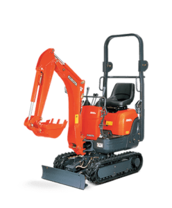 Kubota 0.8 Tonne Excavator K008 on whitebackground