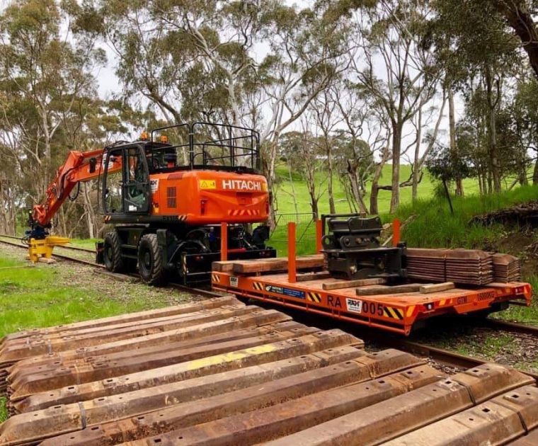 hi-rail excavator
