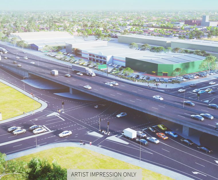 regency road to pym street upgrade artist impression