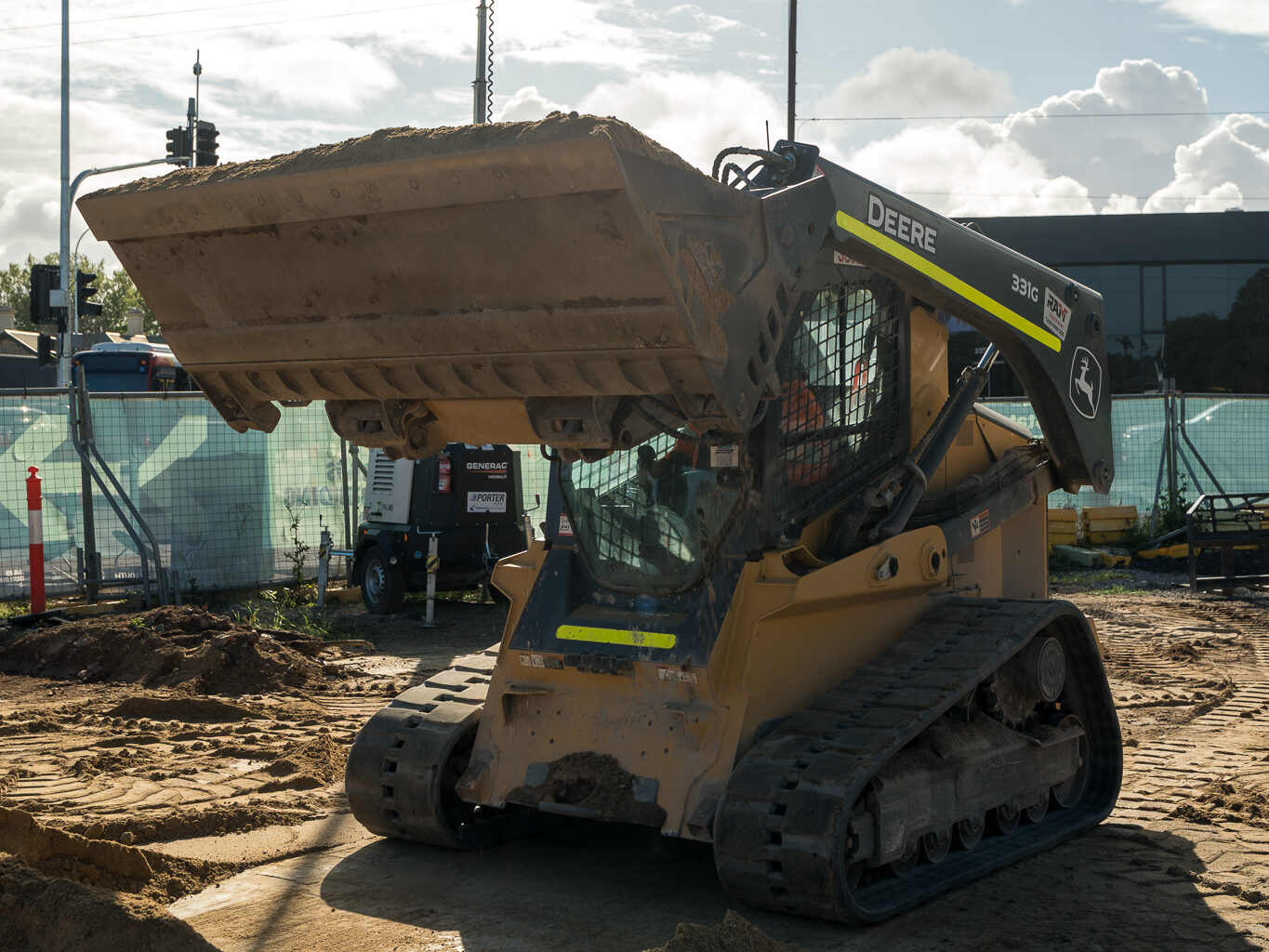 Deere 331G Track Loader (6) John Deere skid steer