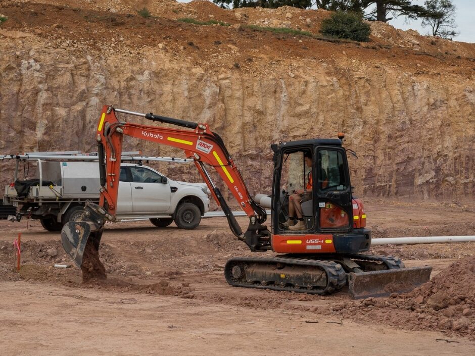 Kubota Excavator (5.5T) in Adelaide